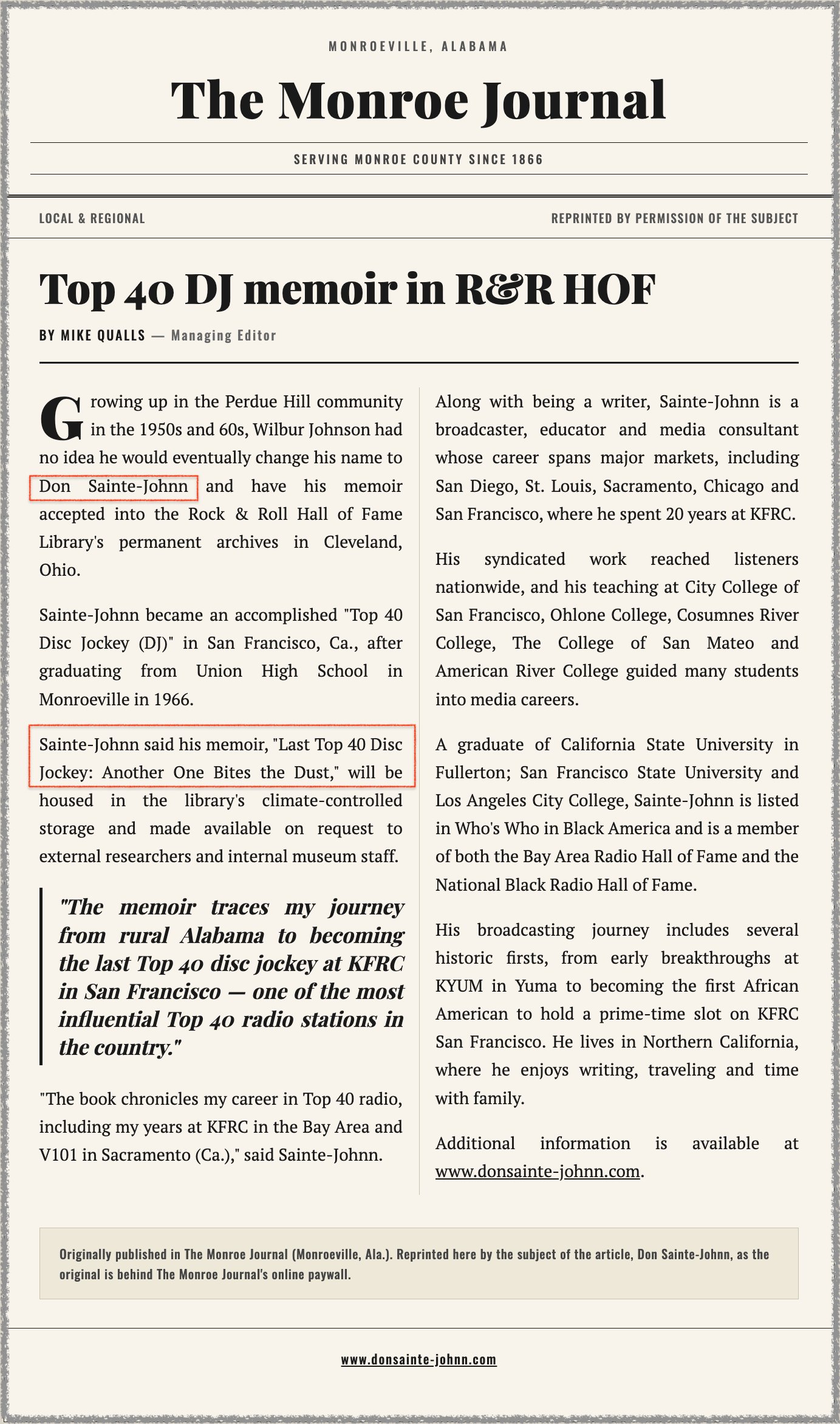 Press clipping